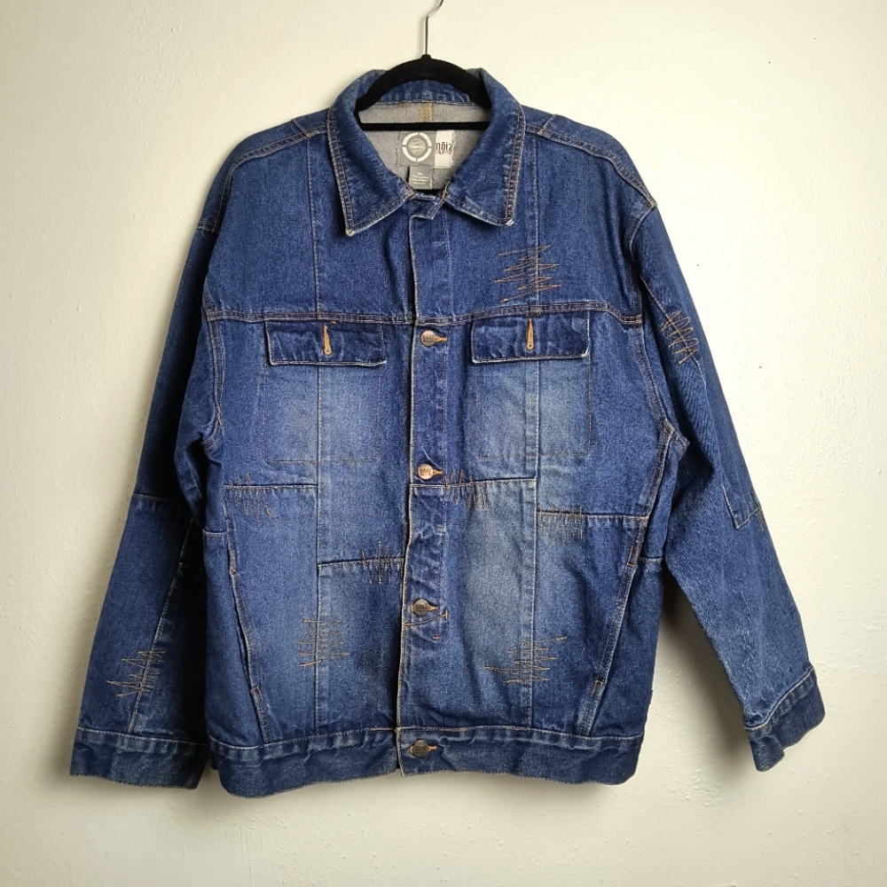 Men's Blue Denim Jacket Size 2XL Blue Trucker